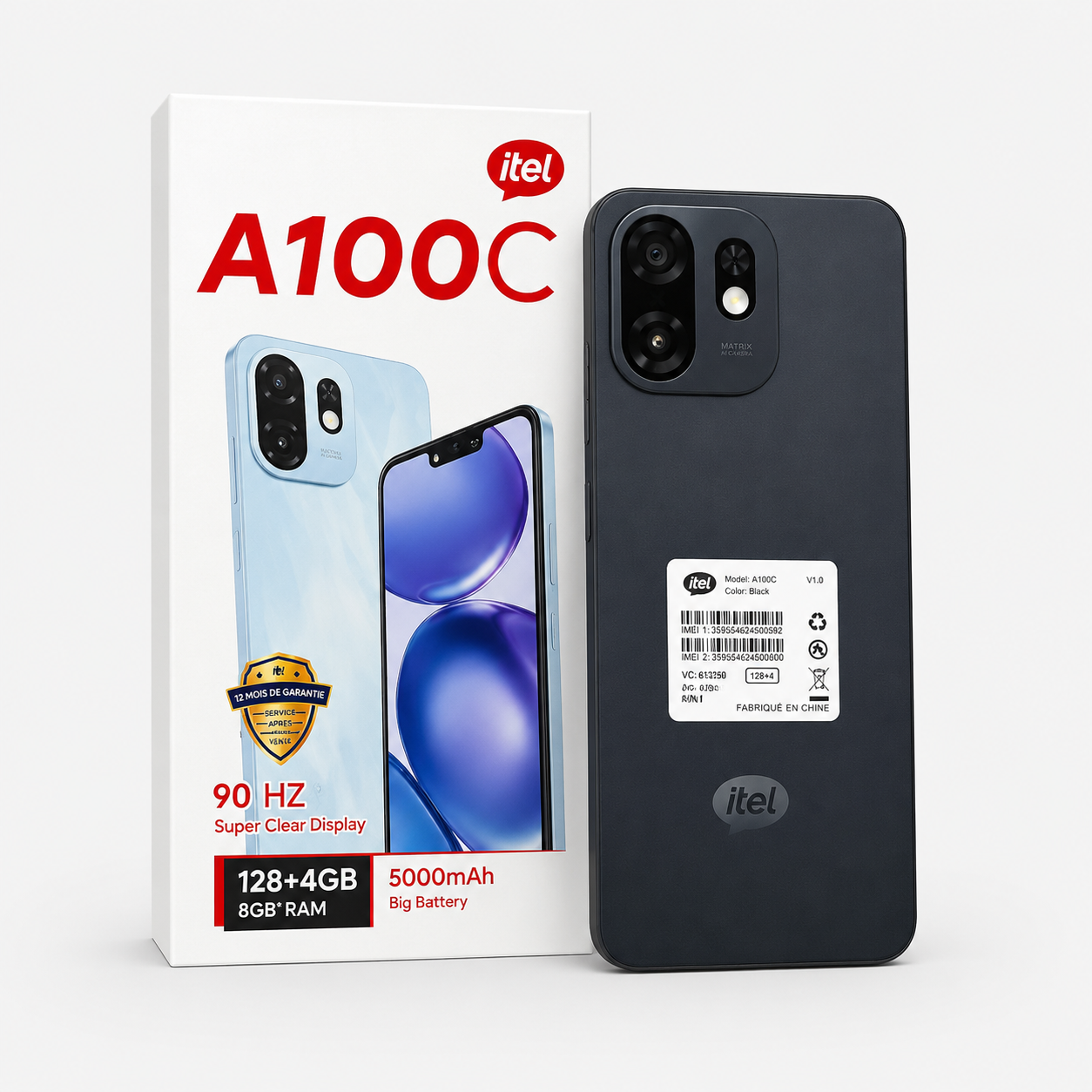 itel A100c — Batterie 5000mAh | 8Go RAM 64Go | Livraison Gabon | Kadmarket Kadmarket